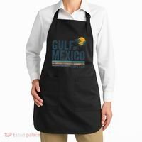 Gulf Of Mexico Forever Retro 70s Sunset Mexican Gulf Apron thumb 2