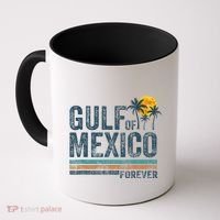 Gulf Of Mexico Forever Retro 70s Sunset Mexican Gulf Coffee Mug thumb 0