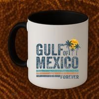 Gulf Of Mexico Forever Retro 70s Sunset Mexican Gulf Coffee Mug thumb 2