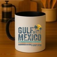 Gulf Of Mexico Forever Retro 70s Sunset Mexican Gulf Coffee Mug thumb 4