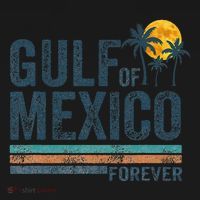 Gulf Of Mexico Forever Retro 70s Sunset Mexican Gulf Ornament thumb 1
