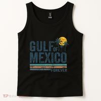 Gulf Of Mexico Forever Retro 70s Sunset Mexican Gulf Tank Top thumb 2
