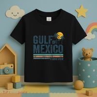 Gulf Of Mexico Forever Retro 70s Sunset Mexican Gulf Toddler T-Shirt thumb 3