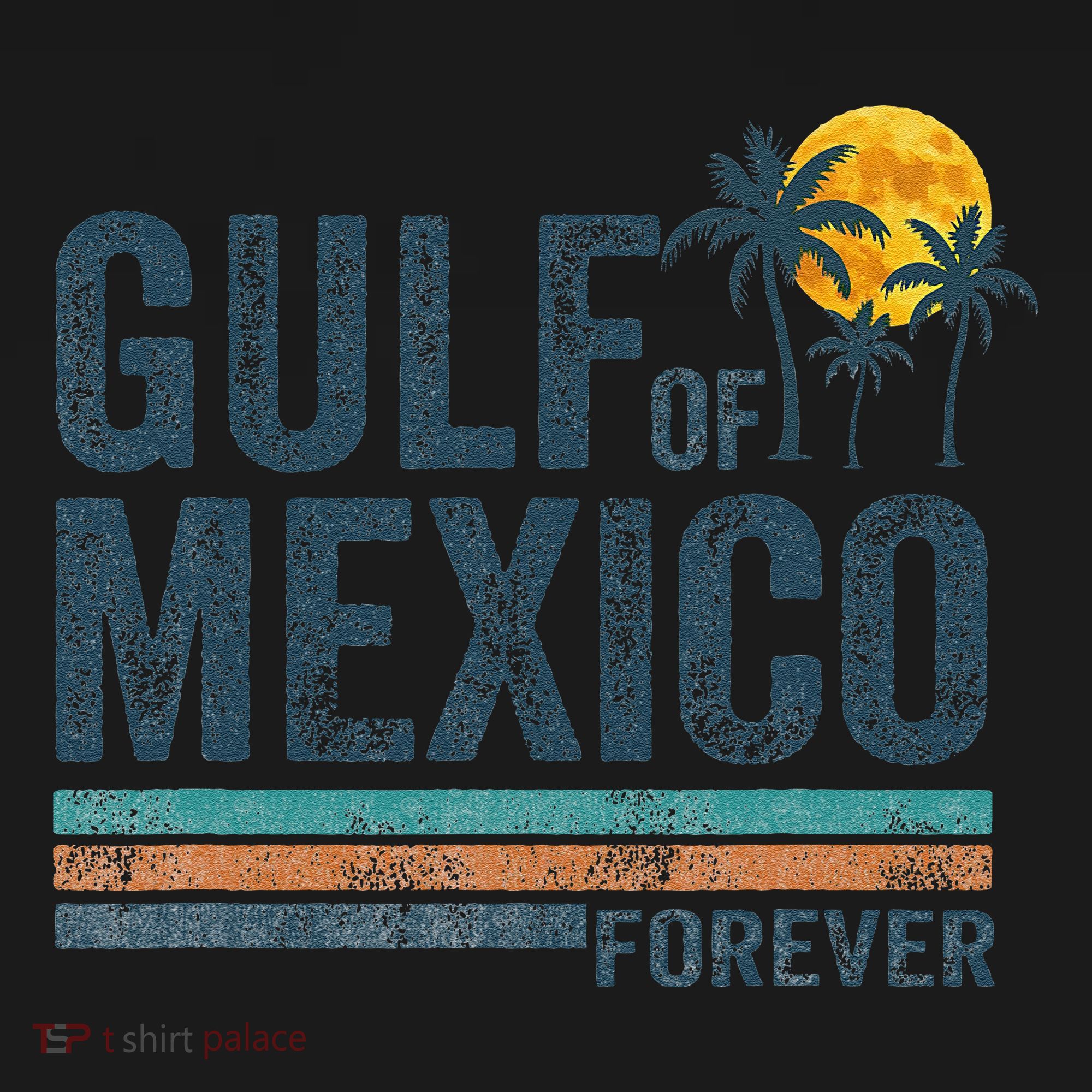 Gulf Of Mexico Forever Retro 70s Sunset Mexican Gulf Visor