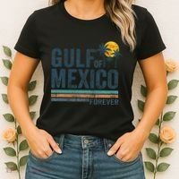 Gulf Of Mexico Forever Retro 70s Sunset Mexican Gulf Women's T-Shirt thumb 2