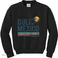 Gulf Of Mexico Forever Retro 70s Sunset Mexican Gulf Kids Sweatshirt thumb 0
