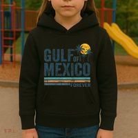 Gulf Of Mexico Forever Retro 70s Sunset Mexican Gulf Kids Hoodie thumb 3