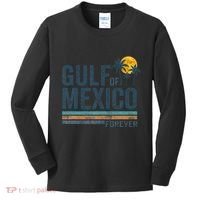 Gulf Of Mexico Forever Retro 70s Sunset Mexican Gulf Kids Long Sleeve Shirt thumb 0