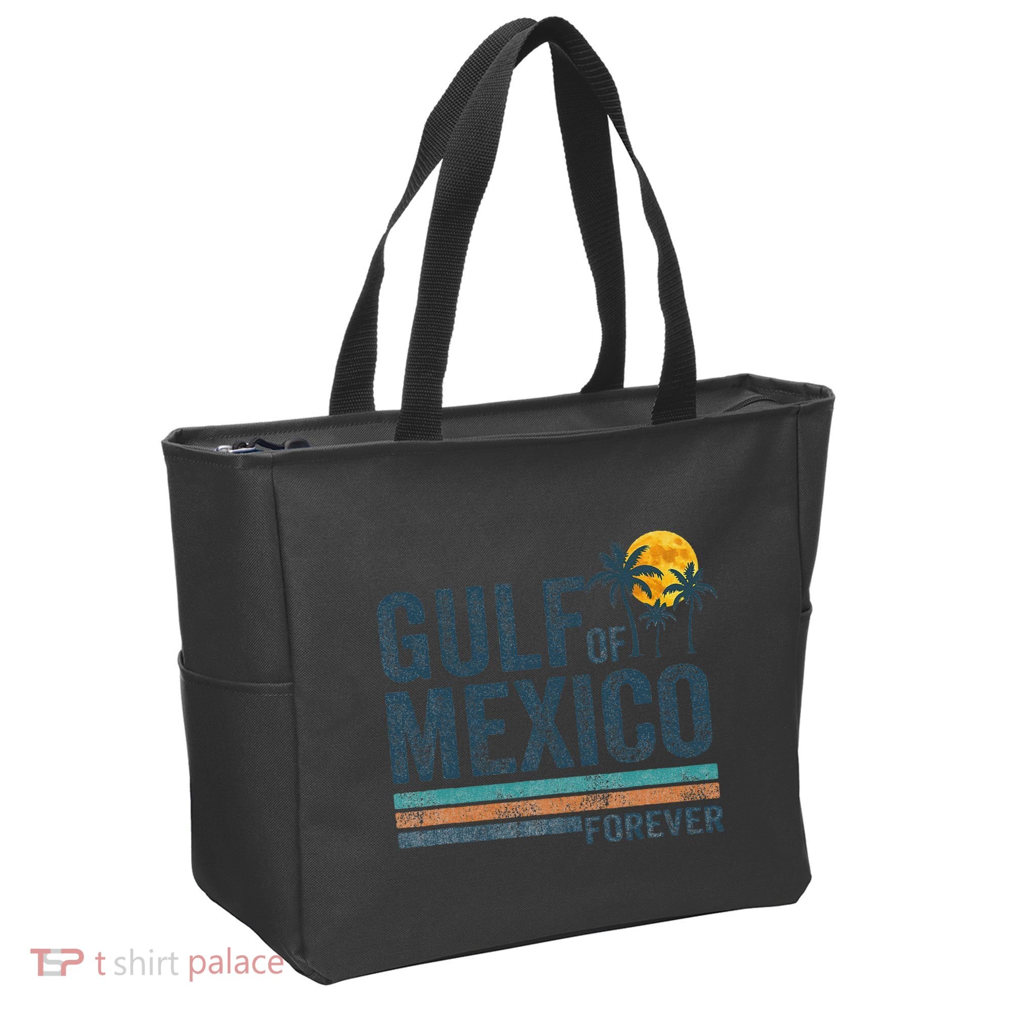Gulf Of Mexico Forever Retro 70s Sunset Mexican Gulf Tote Bag