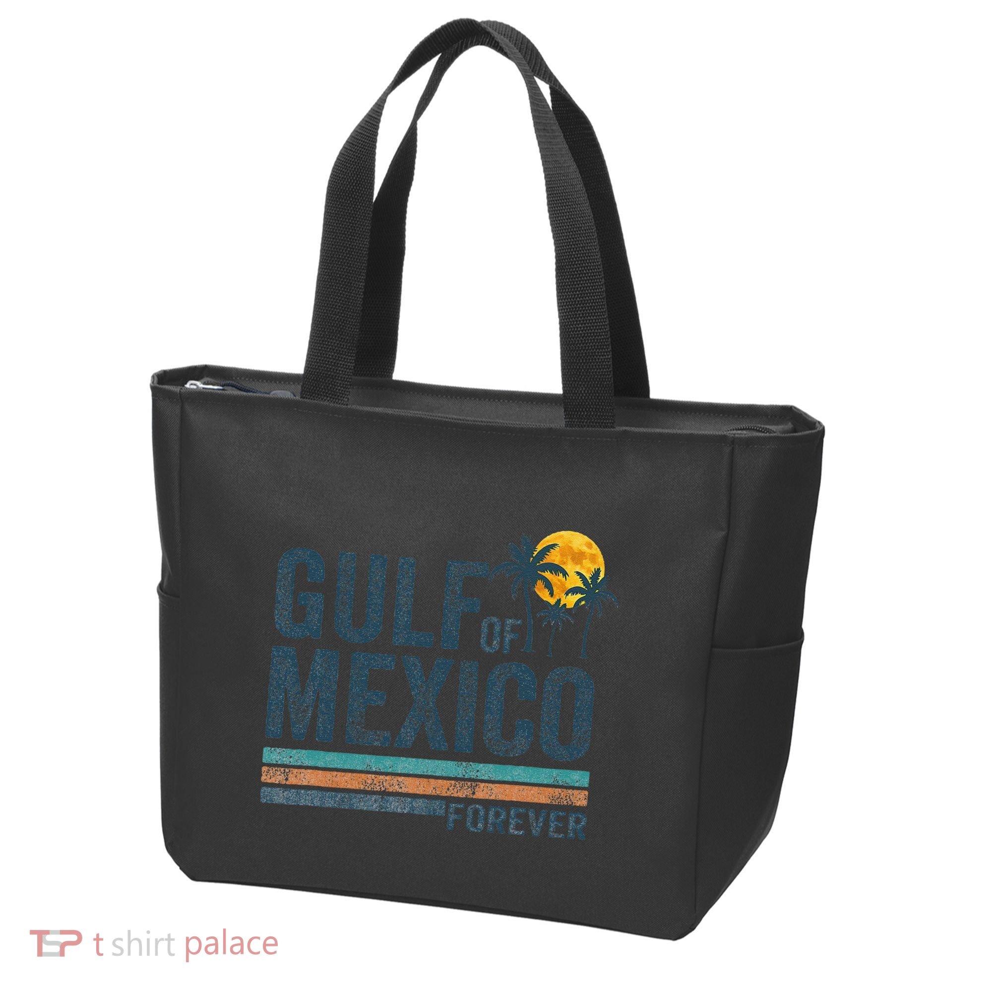 Gulf Of Mexico Forever Retro 70s Sunset Mexican Gulf Tote Bag