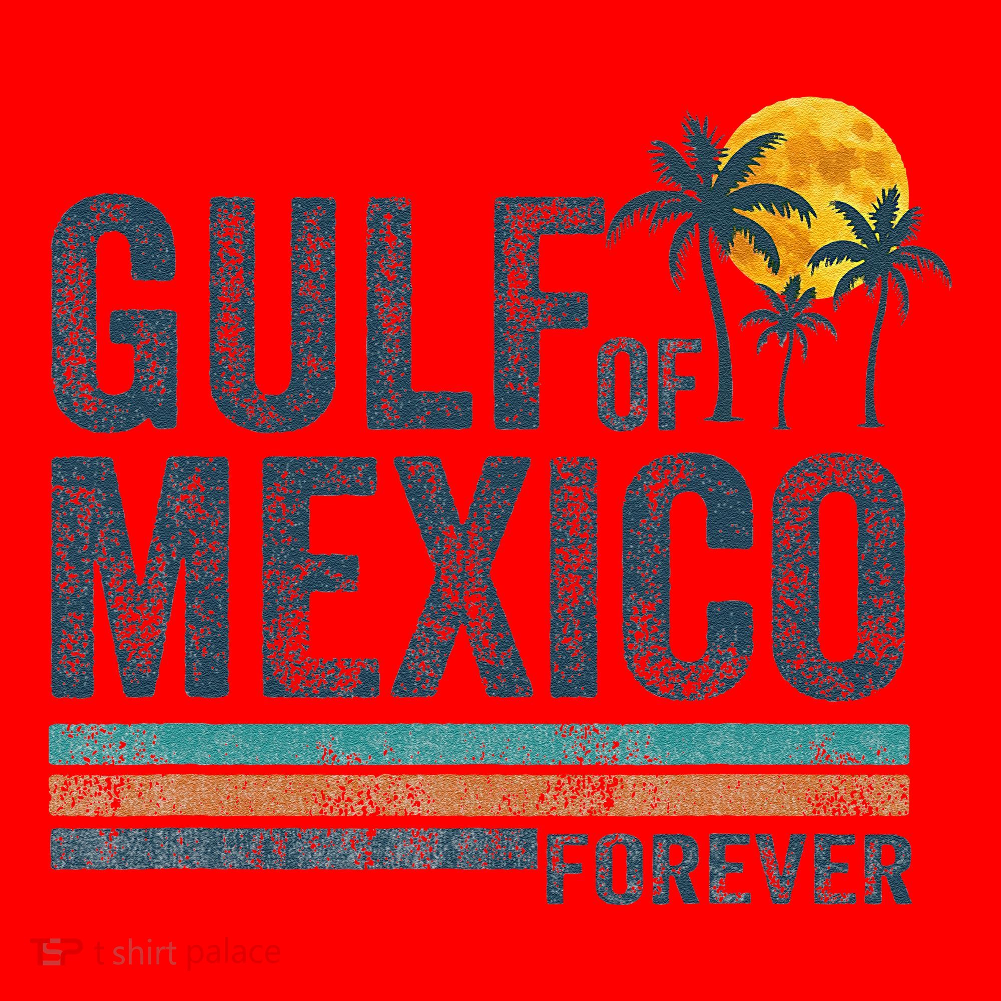 Gulf Of Mexico Forever Retro 70s Sunset Mexican Gulf Santa Hat