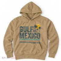 Gulf Of Mexico Forever Retro 70s Sunset Mexican Gulf Hoodie thumb 0
