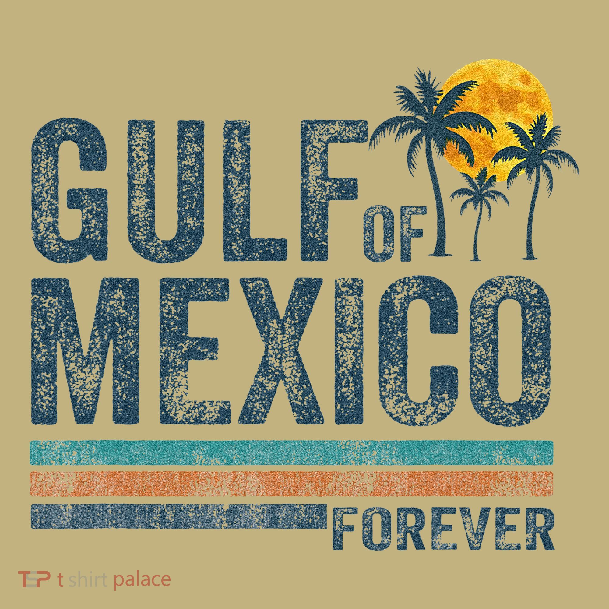 Gulf Of Mexico Forever Retro 70s Sunset Mexican Gulf Hoodie