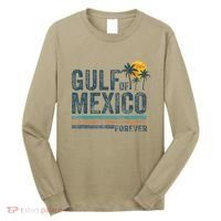 Gulf Of Mexico Forever Retro 70s Sunset Mexican Gulf Long Sleeve Shirt thumb 0