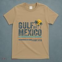 Gulf Of Mexico Forever Retro 70s Sunset Mexican Gulf T-Shirt thumb 5