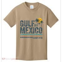 Gulf Of Mexico Forever Retro 70s Sunset Mexican Gulf Kids T-Shirt thumb 0