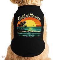Gulf Of Mexico Beach Palms Summer Vacation Doggie Tank thumb 0