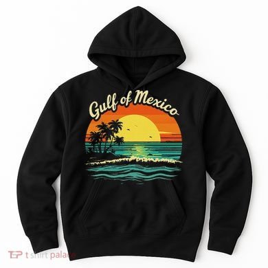 Gulf Of Mexico Beach Palms Summer Vacation Hoodie