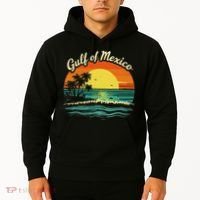 Gulf Of Mexico Beach Palms Summer Vacation Hoodie thumb 2
