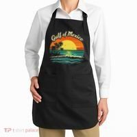 Gulf Of Mexico Beach Palms Summer Vacation Apron thumb 2