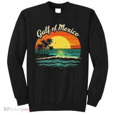 Gulf Of Mexico Beach Palms Summer Vacation Sweatshirt