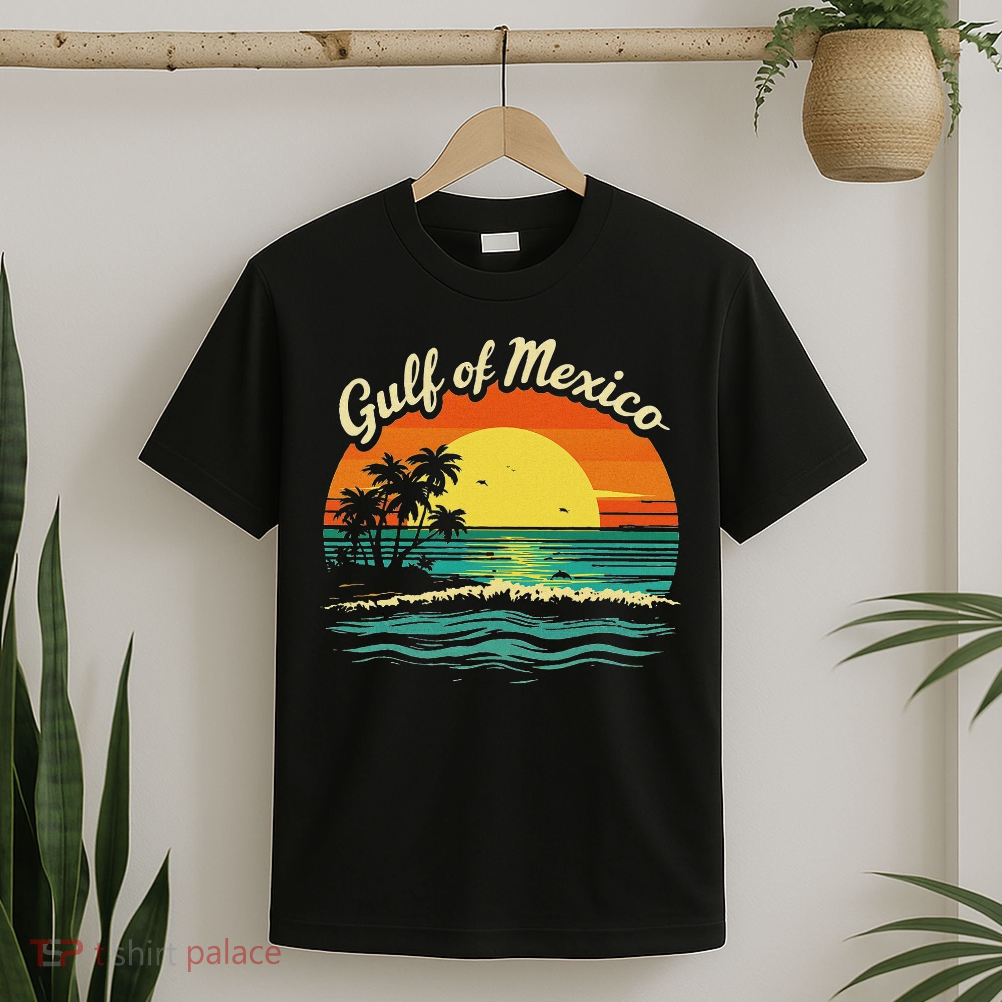 Gulf Of Mexico Beach Palms Summer Vacation T-Shirt