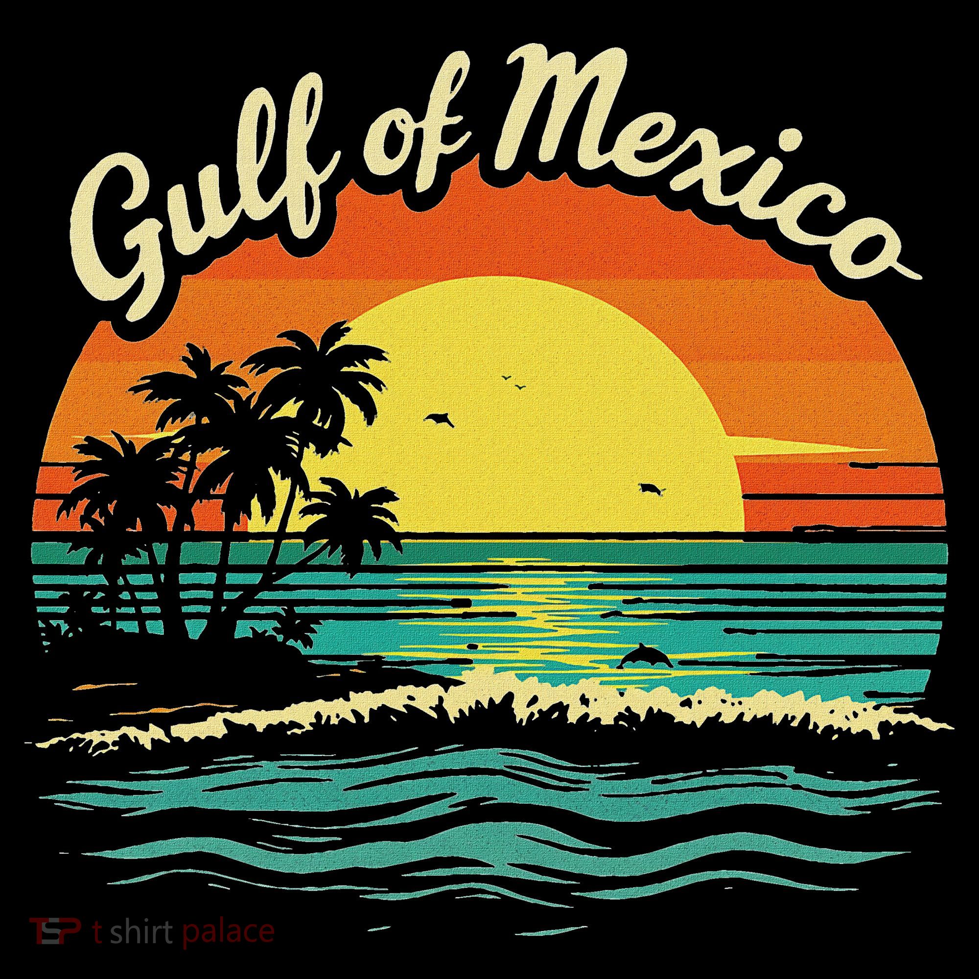 Gulf Of Mexico Beach Palms Summer Vacation Women's Hoodie