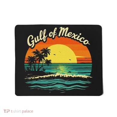 Gulf Of Mexico Beach Palms Summer Vacation Mousepad