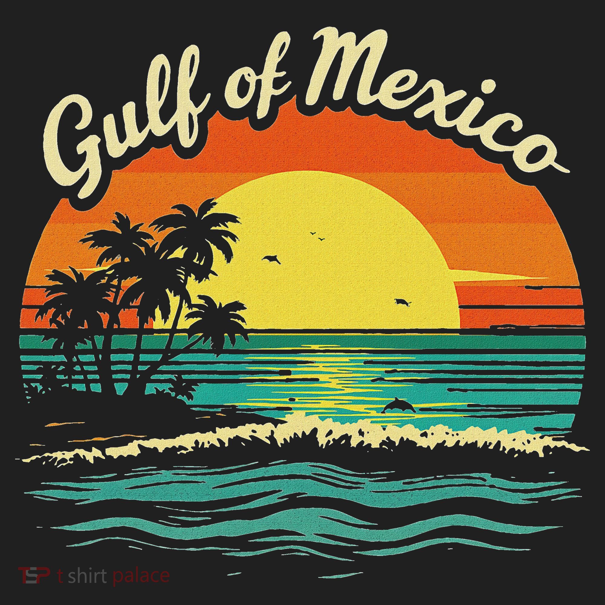 Gulf Of Mexico Beach Palms Summer Vacation Hat