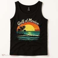 Gulf Of Mexico Beach Palms Summer Vacation Tank Top thumb 2