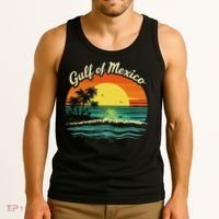 Gulf Of Mexico Beach Palms Summer Vacation Tank Top thumb 3