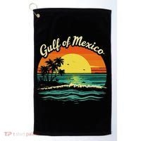 Gulf Of Mexico Beach Palms Summer Vacation Golf Towel thumb 0