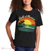Gulf Of Mexico Beach Palms Summer Vacation Kids T-Shirt thumb 2