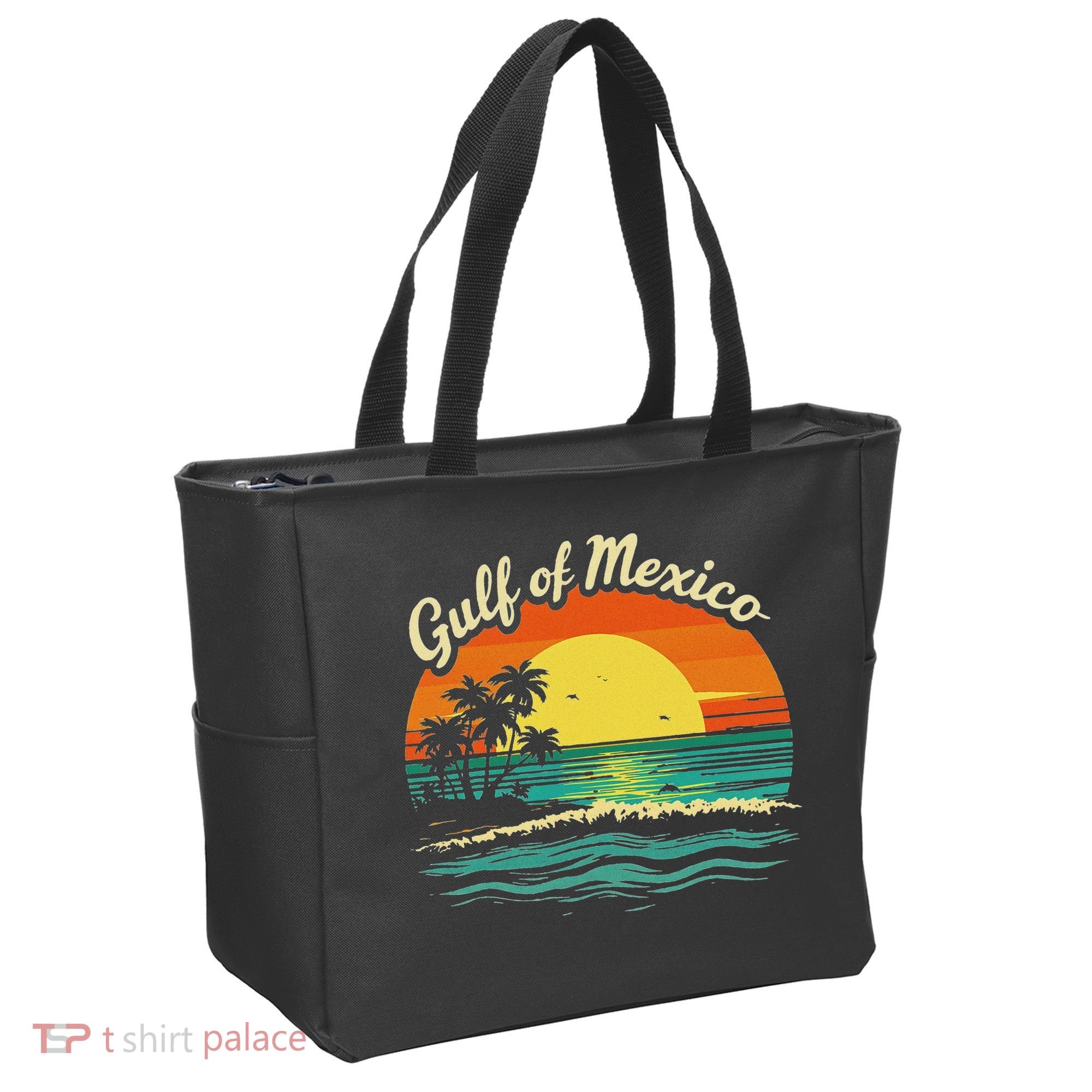 Gulf Of Mexico Beach Palms Summer Vacation Tote Bag