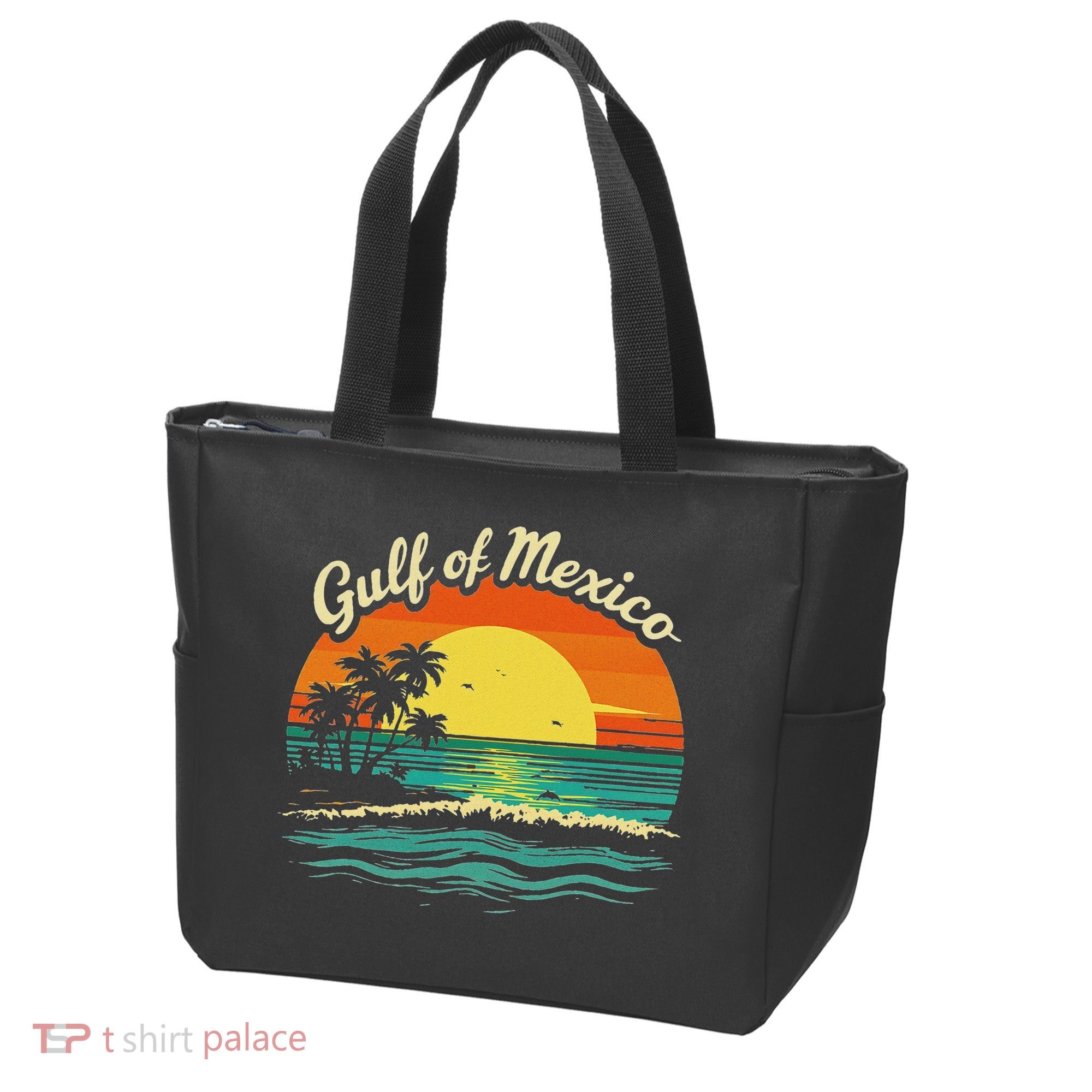 Gulf Of Mexico Beach Palms Summer Vacation Tote Bag
