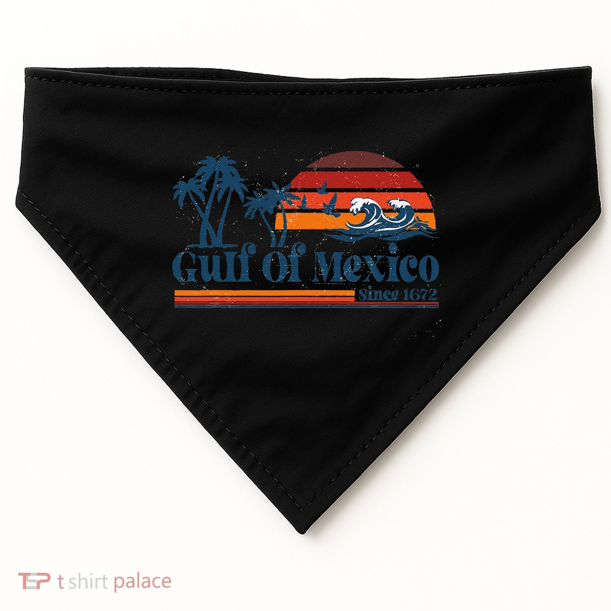 Gulf Of Mexico USA-Made Doggie Bandana
