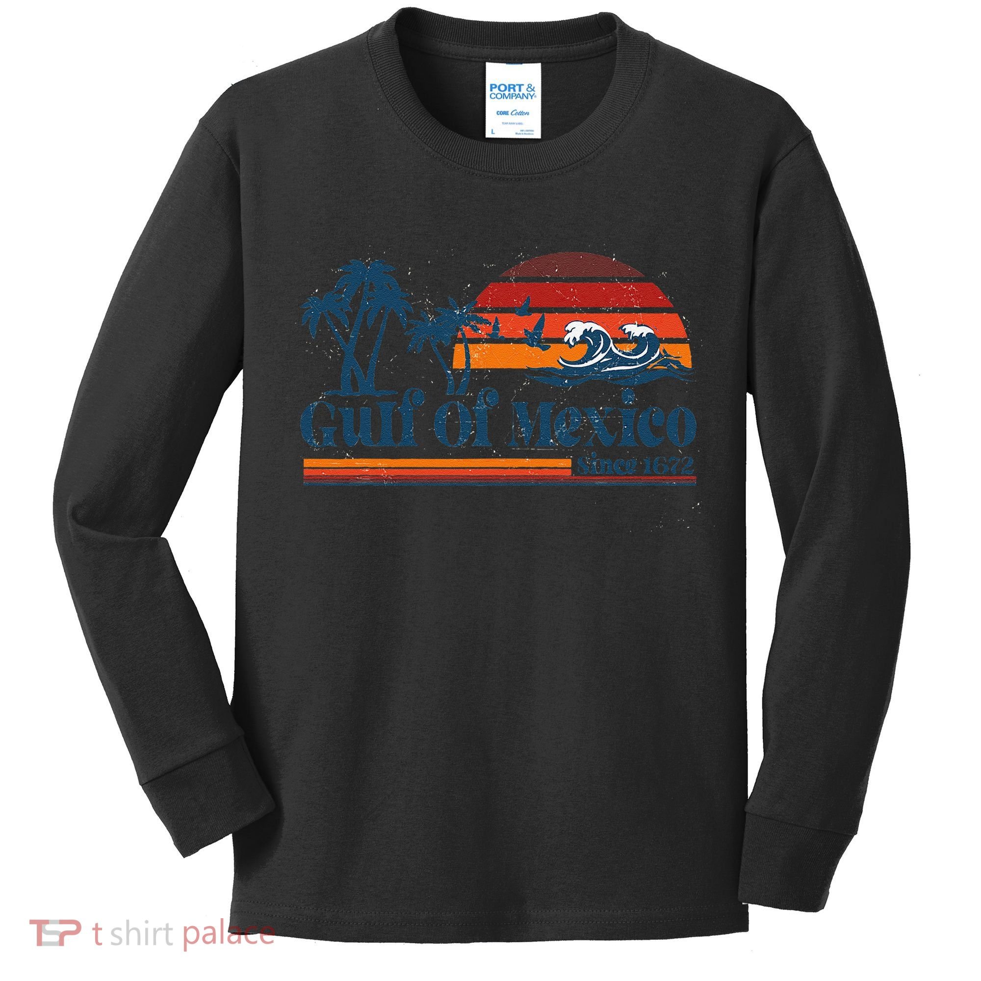 Gulf Of Mexico Kids Long Sleeve Shirt