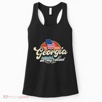 Georgia On My Mind The Peach State Retro USA Proud Georgian Women's Tank Top thumb 0