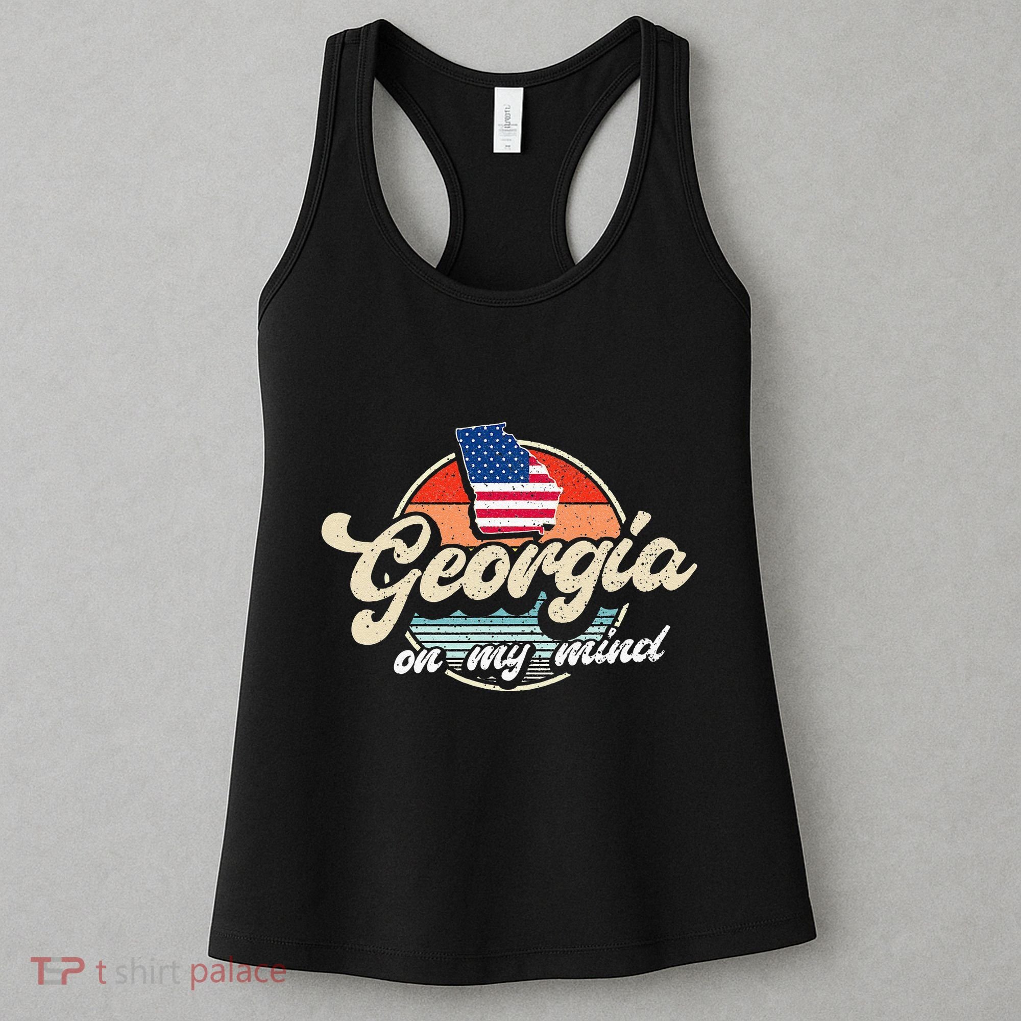 Georgia On My Mind The Peach State Retro USA Proud Georgian Women's Tank Top