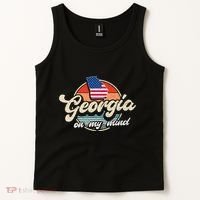Georgia On My Mind The Peach State Retro USA Proud Georgian Tank Top thumb 2