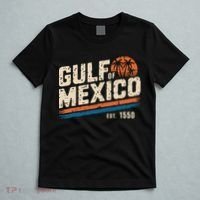 Gulf Of Mexico Est 1550 Retro Vintage Beach T-Shirt thumb 5