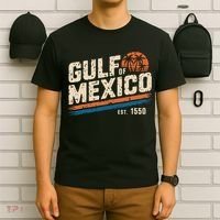 Gulf Of Mexico Est 1550 Retro Vintage Beach T-Shirt thumb 6