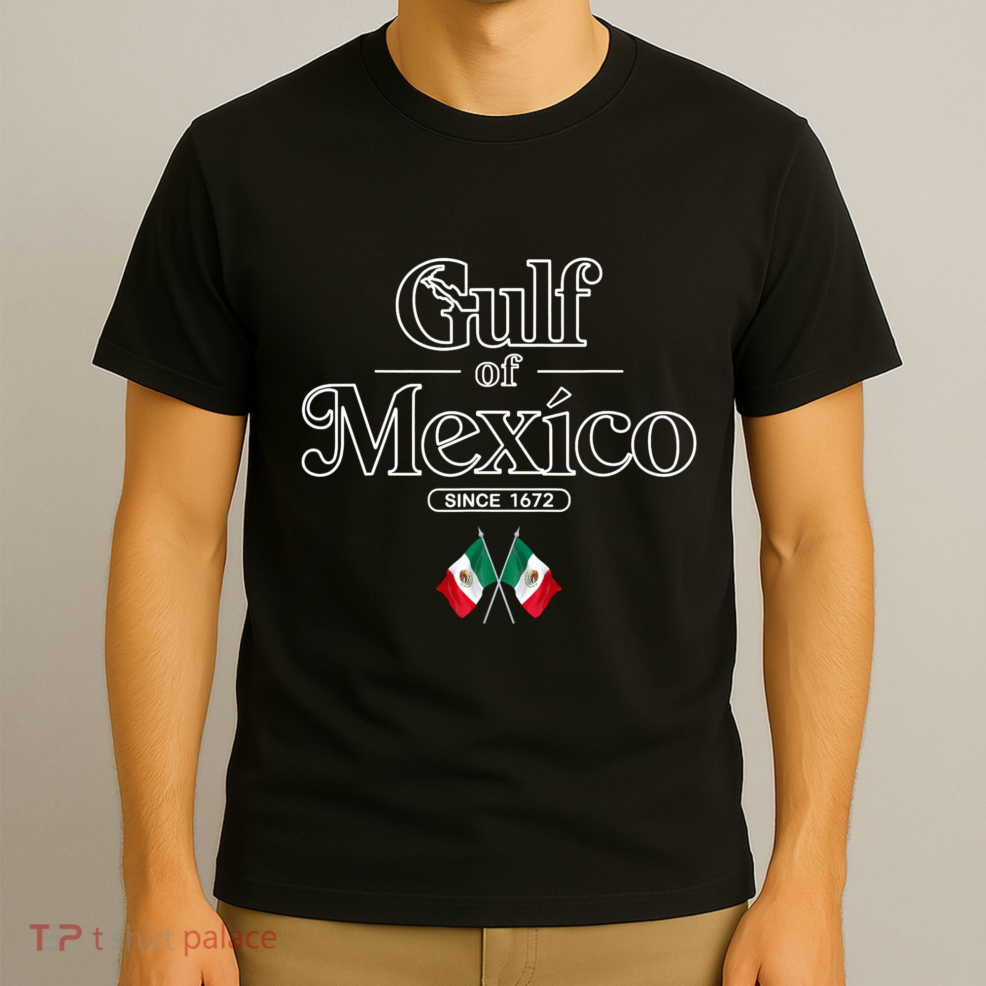 Gulf Of Mexico Since 1672 Mexican Flag T-Shirt