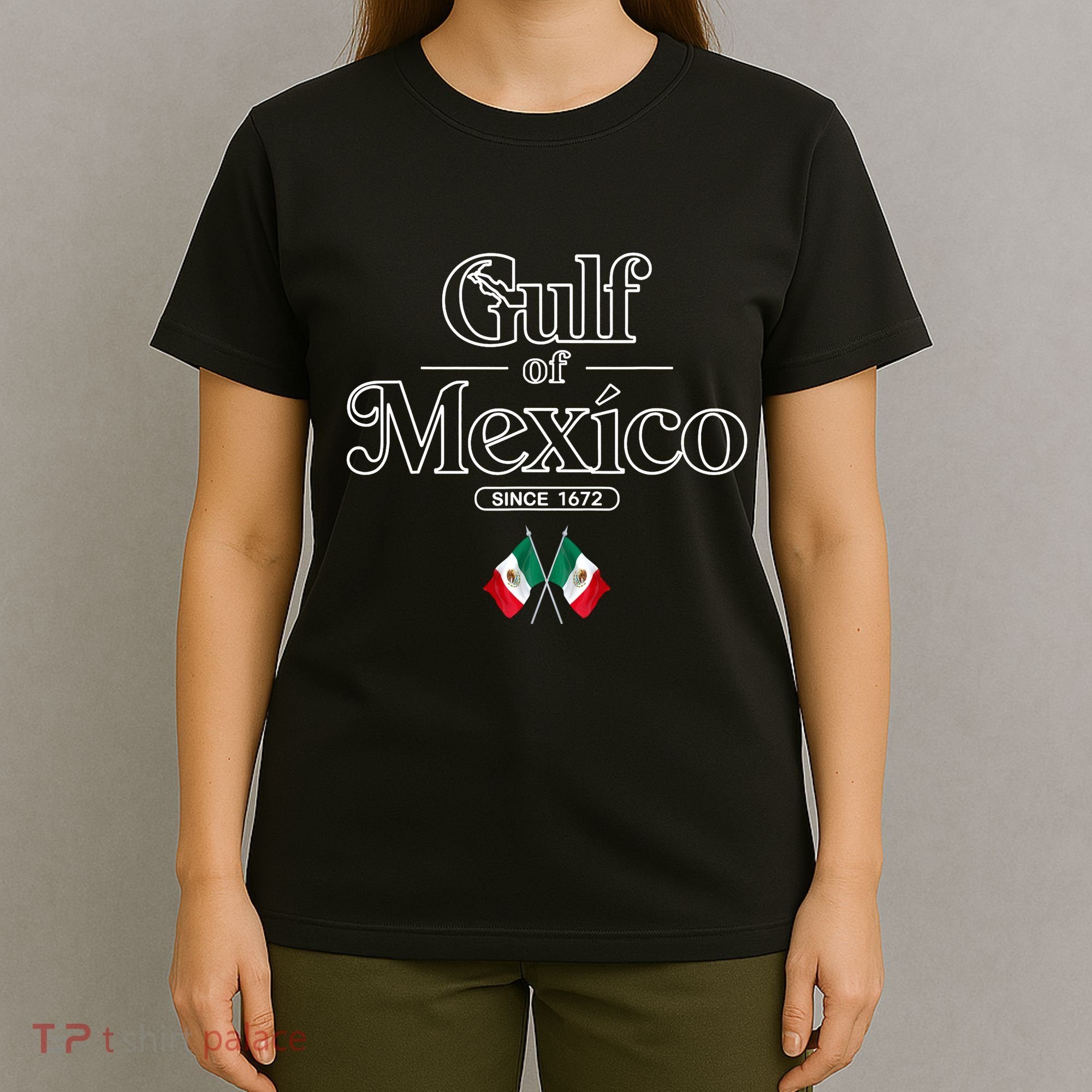 Gulf Of Mexico Since 1672 Mexican Flag T-Shirt