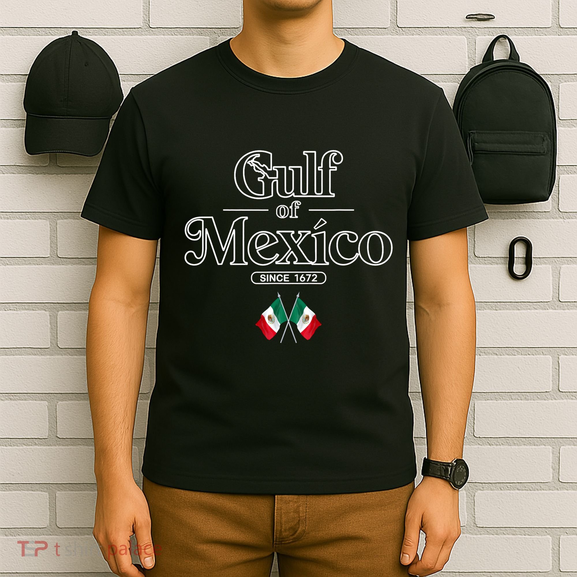 Gulf Of Mexico Since 1672 Mexican Flag T-Shirt