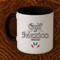 Gulf Of Mexico Since 1672 Mexican Flag Coffee Mug thumb 2