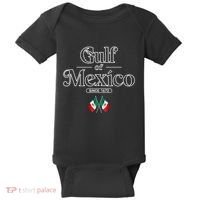 Gulf Of Mexico Since 1672 Mexican Flag Baby Bodysuit thumb 0