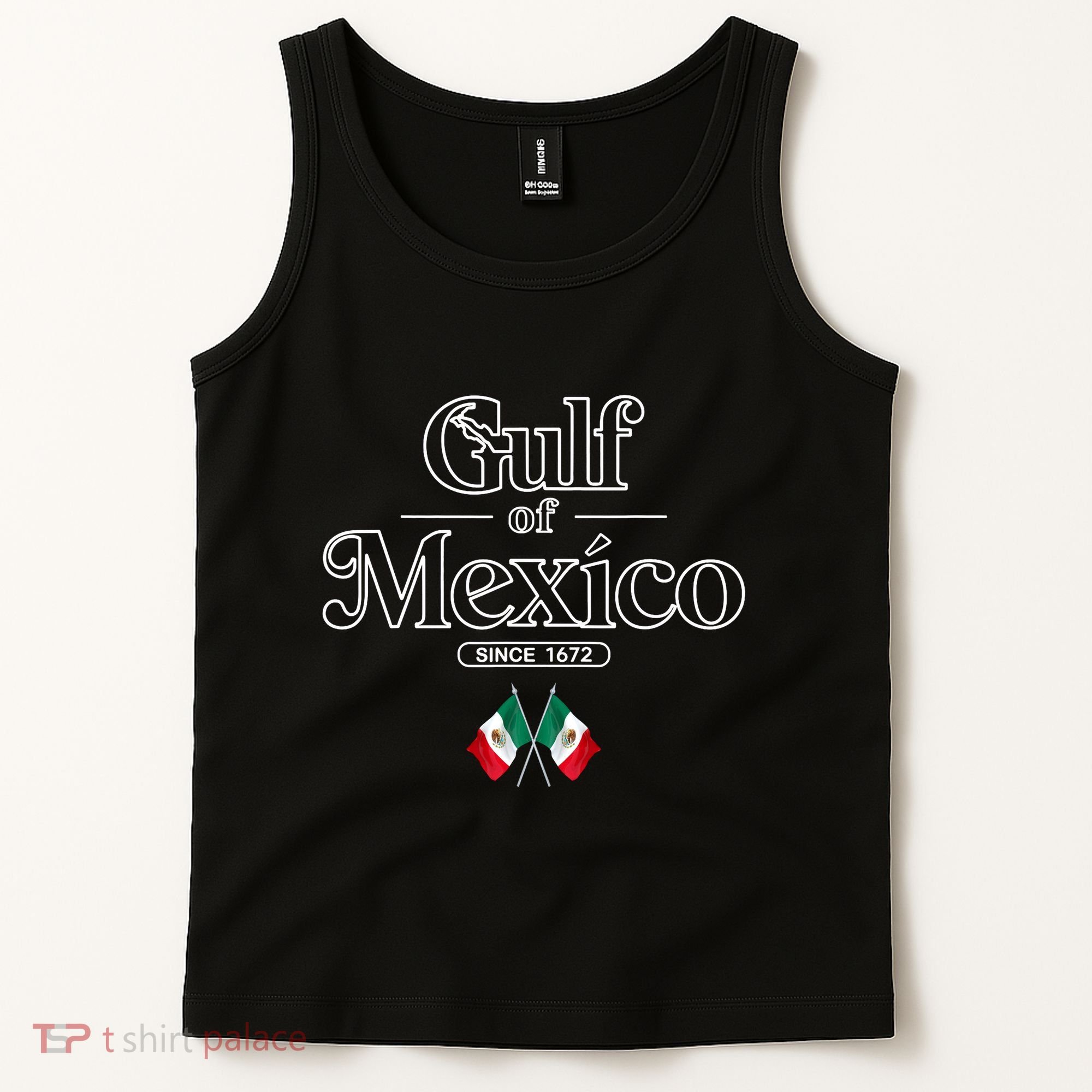 Gulf Of Mexico Since 1672 Mexican Flag Tank Top