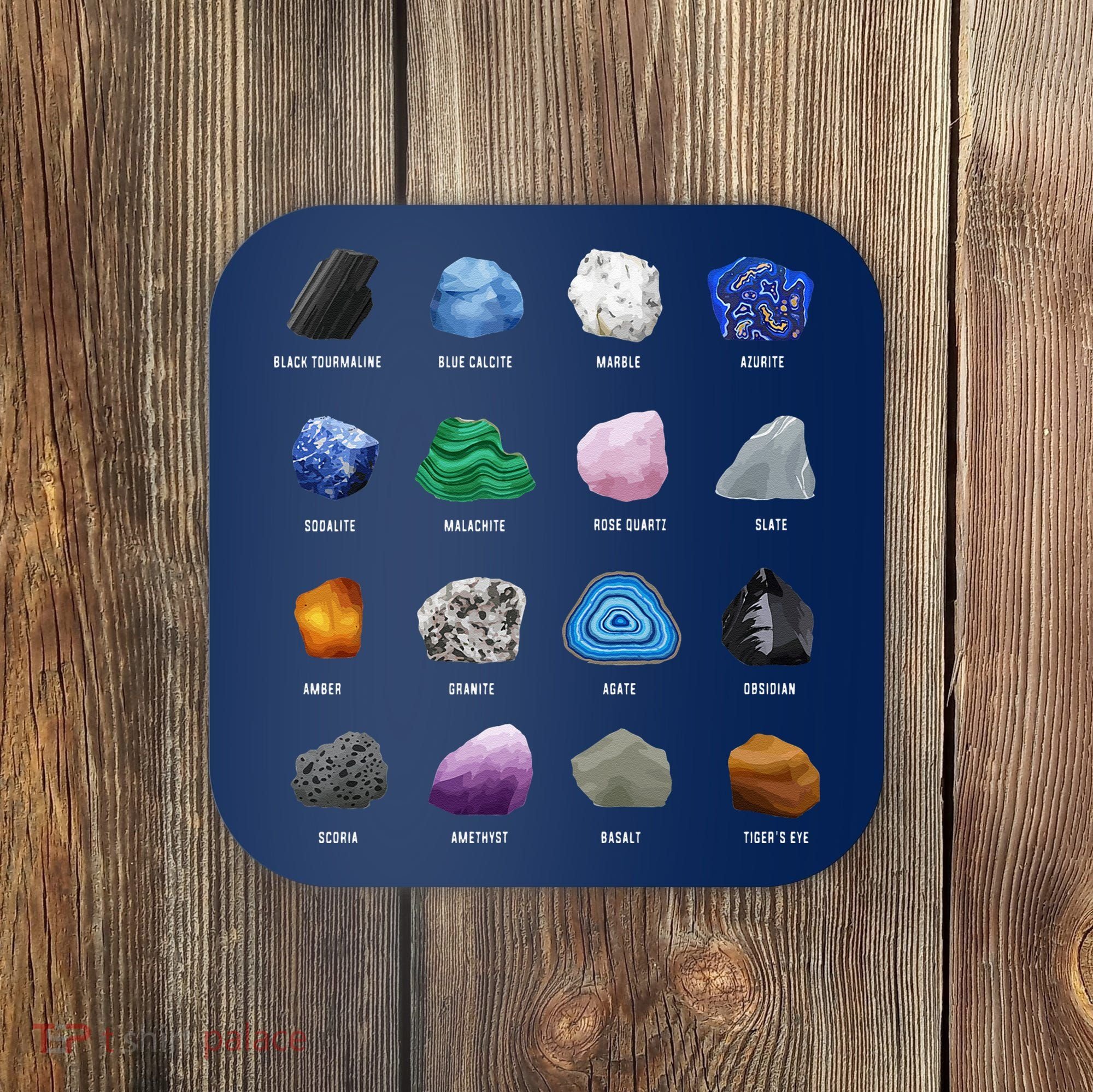 Geology Ores Minerals Gems And Crystals Rock Funny Tee Coaster