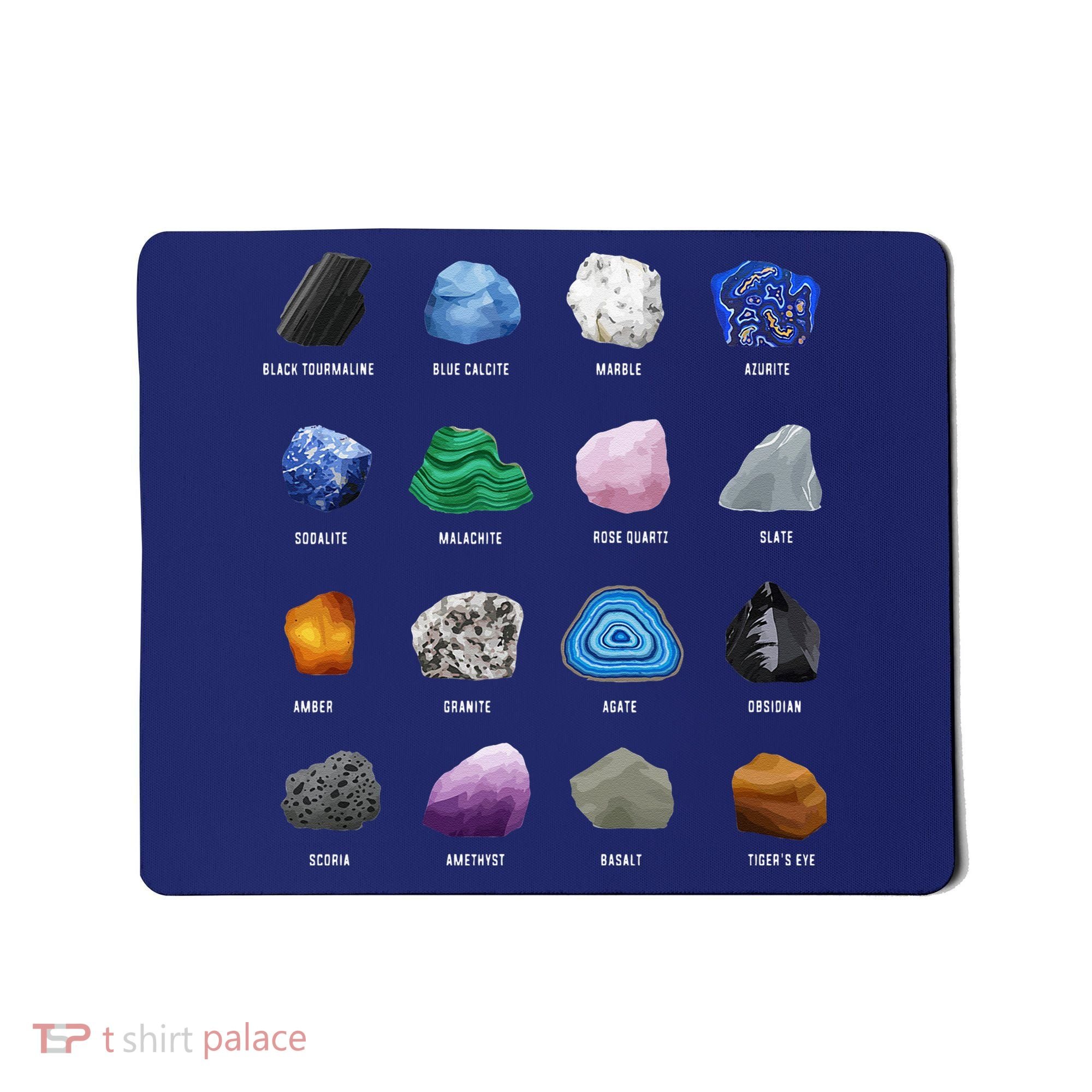 Geology Ores Minerals Gems And Crystals Rock Funny Tee Mousepad